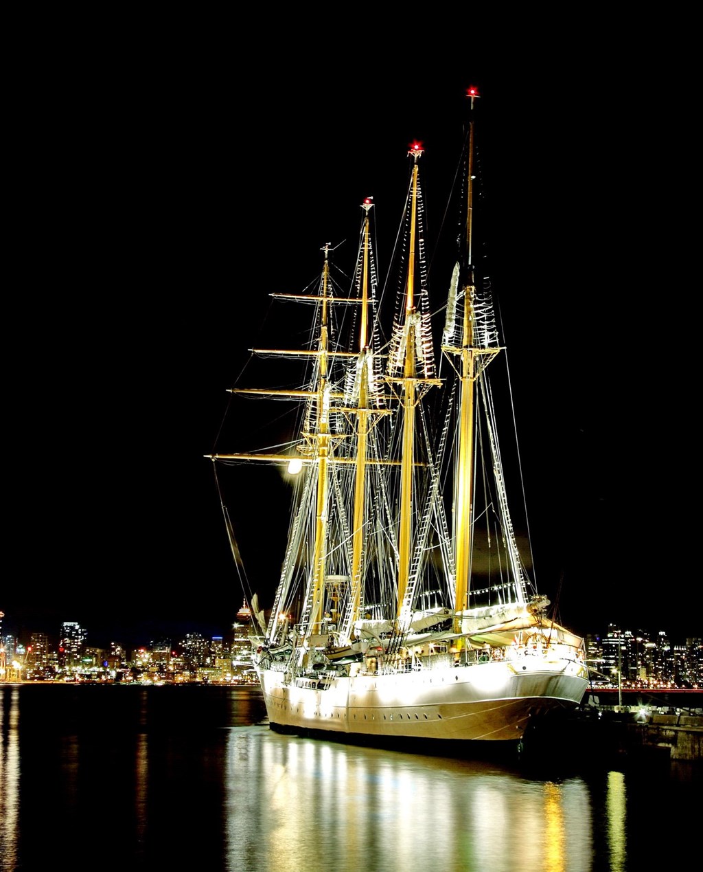 Esmeralda Ship at Night